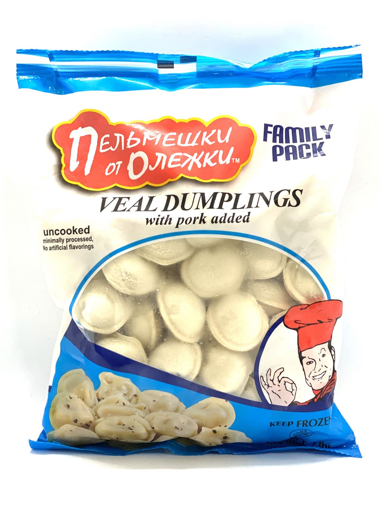 Frozen products Pelmeni, Dumplings VEAL DUMPLINGS WITH PORK ADDED